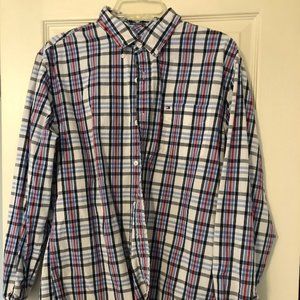 Tommy Hilfiger Long Sleeve Button Down Shirt- men’s large